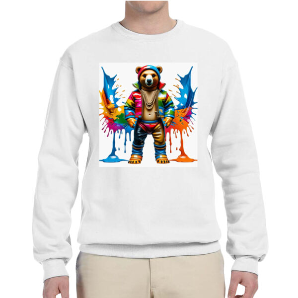 Pridecameobear - Adult NuBlend® Fleece Crew Thumbnail