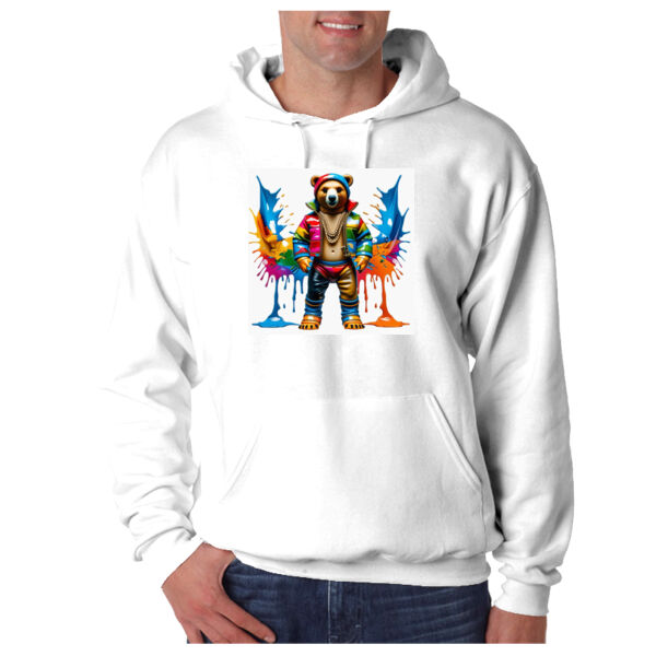 Pridecameobear - Adult Super Sweats® NuBlend® Fleece Pullover Hooded Sweatshirt Thumbnail