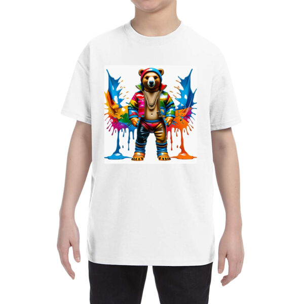 Pridecameobear - Youth Heavy Cotton™ T-Shirt Thumbnail