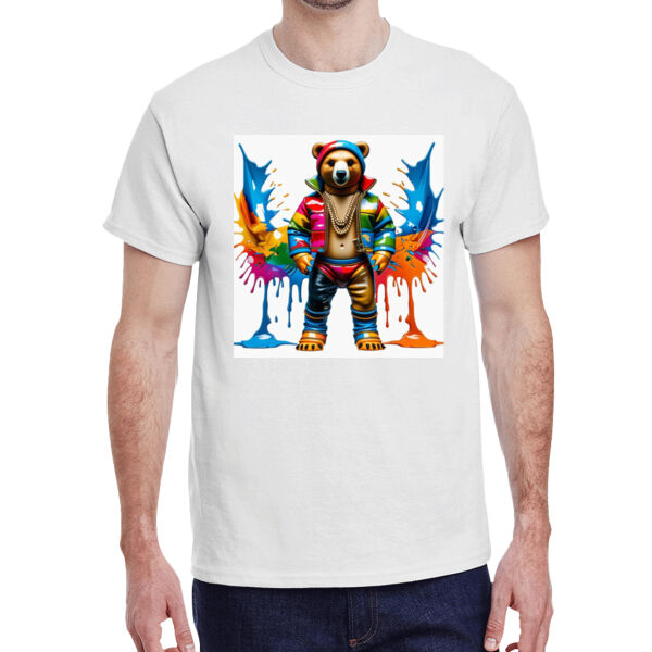 Pridecameobear - Adult Heavy Cotton™ T-Shirt Thumbnail
