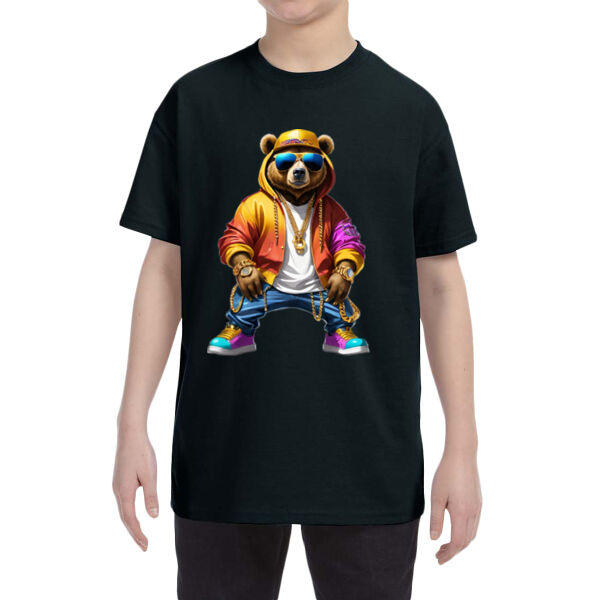 Gold jacket bear - Youth Heavy Cotton™ T-Shirt Thumbnail