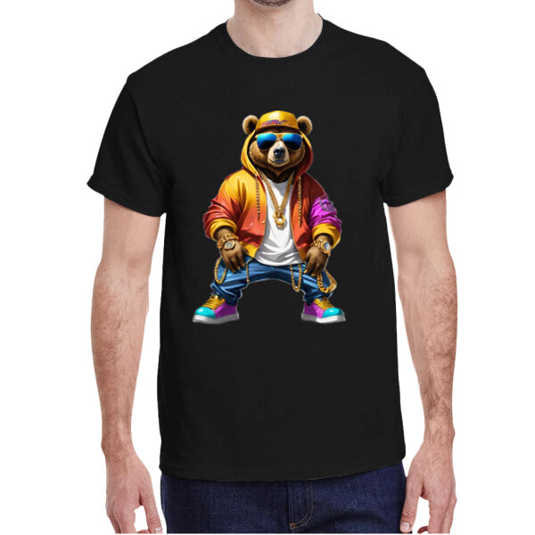 Gold jacket bear - Adult Heavy Cotton™ T-Shirt Thumbnail