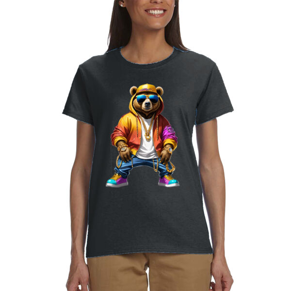 Gold jacket bear - Ladies' Ultra Cotton® T-Shirt Thumbnail