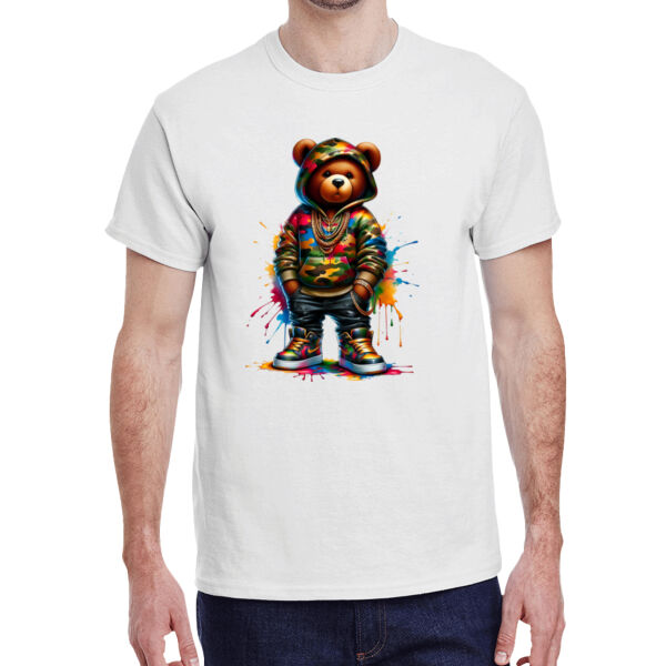 Camo bear - Adult Heavy Cotton™ T-Shirt Thumbnail