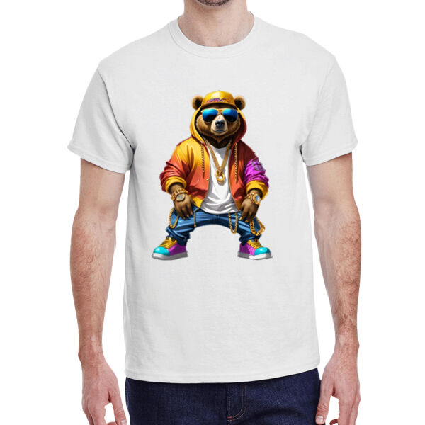 Goldchain bear - Adult Heavy Cotton™ T-Shirt Thumbnail