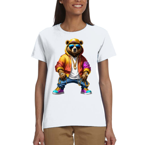 Goldchain bear - Ladies' Ultra Cotton® T-Shirt Thumbnail