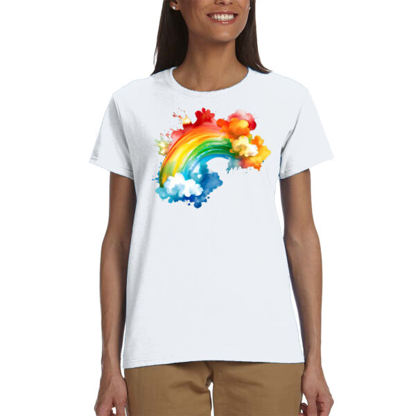 Rainbow cloud - Ladies' Ultra Cotton® T-Shirt Thumbnail