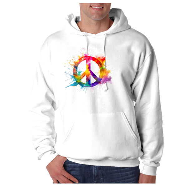 Symbol - Adult Super Sweats® NuBlend® Fleece Pullover Hooded Sweatshirt Thumbnail