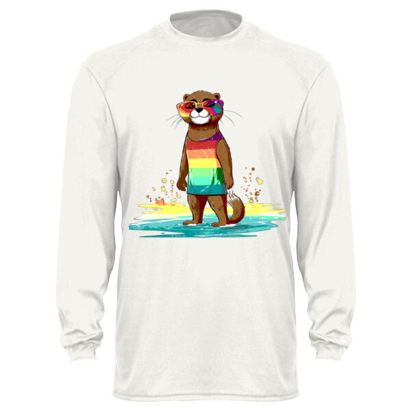 pride otter - Unisex Performance® Long Sleeve T-Shirt Thumbnail